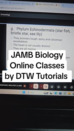 JAMB Biology Online Classes by DTW Tutorials #jamb #jamb2026 #dtwtutorials #jambbiology