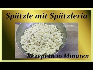 Spätzle selber machen - Tupperware Spätzleria - 10 Minuten Rezept