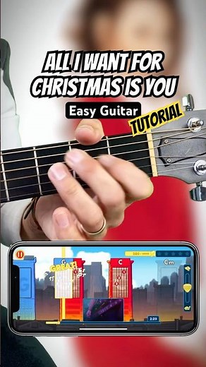 PLAY “All I Want For Christmas Is You” on Guitar with EASY Tutorial!