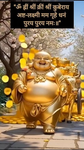 💰Chanting the mantra of Lord Kubera and Goddess Lakshmi brings wealth and happiness🌼💸#kube#lakshmi
