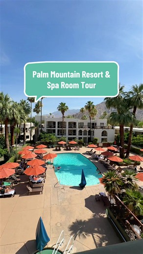 Palm Springs Room Tour at Palm Mountain Resort & Spa #tiktokgovacationstays #palmspringshotel #wheretostayinpalmsprings #downtownpalmsprings