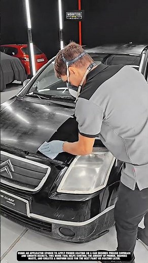Best Applying Primer Coating for Car Using Work Tool Applicator Sponge #tool #worktool