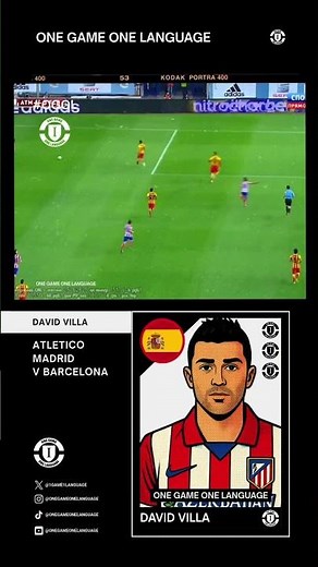DAVID VILLA v Barcelona…Sublime Goal! #villa #davidvilla #atleticodemadrid #laliga #barcelona #ogol