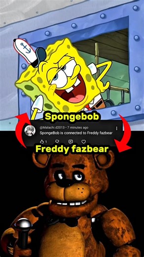 Connecting SpongeBob to FreddyFazbear#shorts