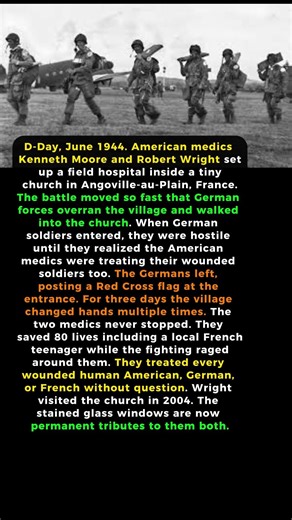 Two Medics Treated Both Sides in a Church | D-Day's Forgotten Heroes #wwii #history