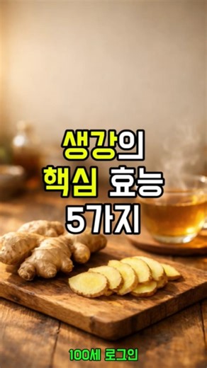 생강의 핵심 효능 5가지