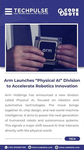 Arm Launches Physical AI Division | The Future of Robotics & Automation