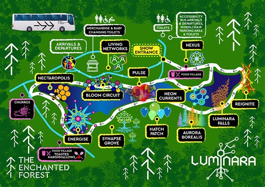 The official 2025 Luminara map has landed! This is not just a map.........this is an Enchanted Forest map! It’s a masterpiece. A visual journey. A vibe. | The Enchanted Forest
