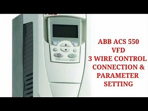 ABB ACS550 3 WIRE CONTROL.