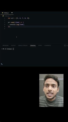 This is how the map function in javascript works on an array