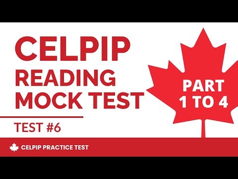 CELPIP Reading Mock Test 2026 (Part 1 to 4) - Test #6