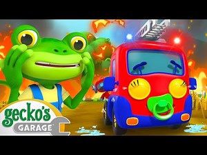 Baby Truck Becomes a Fire Truck! | Gecko's Garage | Trucks For Children | Cartoons For Kids