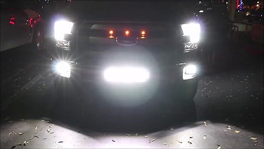 Lower Grille Mount LED Light Bar Kit For 2015-up Ford F150 XLT Lariat and Limited