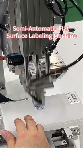 Semi Automatic Flat Surface Labeling Machine | Precision Flat Product Labeler