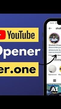 YouTube App Opener - Open Video Direct on App (Opener.one) | ‪@blogginginsider‬