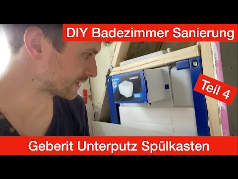 Anschließen und verkleiden von Geberit Unterputz Spülkasten - Badezimmer Sanierung #4