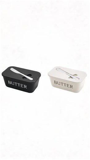 Polypropylene Butter Dish & Knife Set, Durable Plastic Storage Solution for Kitchen Essentials, Ideal for Daily Cooking Needs #bakingmusthaves #bakingtools #cutlery #cookingutensils #potsandpansset #mixingbowlset #siliconekitchenware #cookingfinds #cookwarestorage #bestbutter