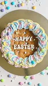 12K views · 373 reactions | Easter Cookie Cake諸 • • • • • • • • #andresdelights #baking #aesthetic #cake #food #cooking #cakes #cookiecake #easter #cookiedecorating | Andres Delights | Facebook