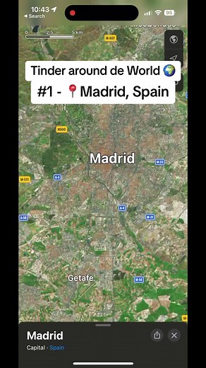 Tinder arround the World 📍 Madrid, Spain Comment where should I go next 🤝🏼 #tinder #madrid #spain #girls