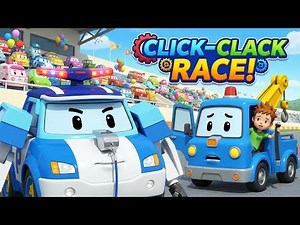 The Click-Clack Race 🏎️ | Robocar Poli Safety Relay | Seatbelt Safety for Kids | Educational Cartoon