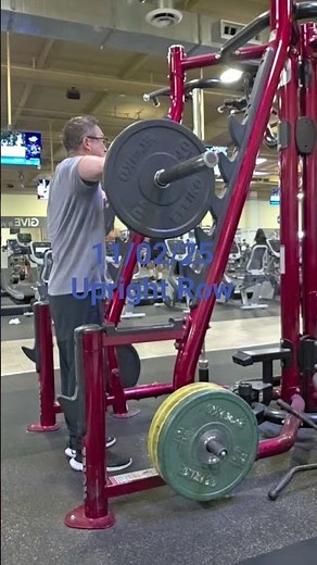 Upright Row 어깨운동 11/02/25 #uprightrow #shoulderworkout #어깨운동 #업라이트로우