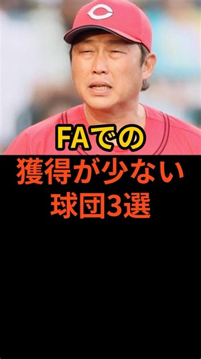 FAでの獲得が少ない球団3選 #プロ野球 #野球雑学 #東京ヤクルトスワローズ #広島東洋カープ #埼玉西武ライオンズ #fa