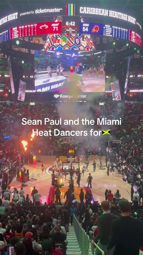 Celebrating Sean Paul and Miami Heat Dancers