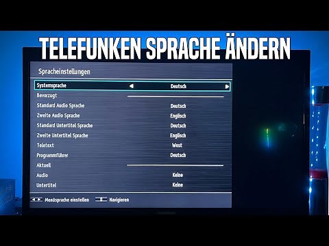 Telefunken Fernseher Sprache ändern (Deutsch) | Tutorial