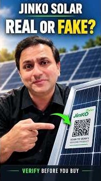 Real or Fake Jinko Solar Panels? Check This Before You Buy!