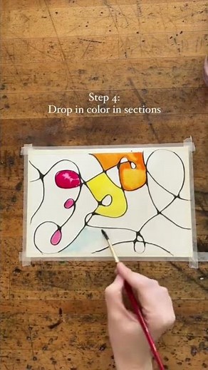 Try Neurographic Art using watercolors