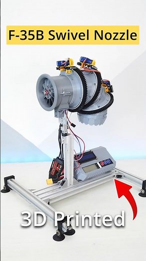 F-35B Swivel Nozzle | 3D Printed Model in Action 🚀 #shorts