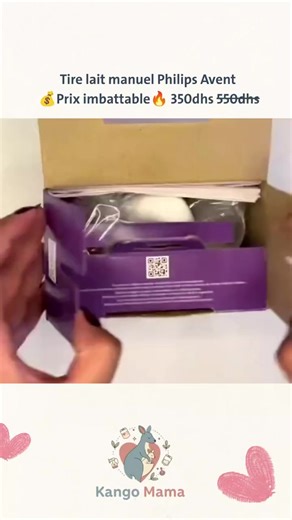فتح علبة مضخة الحليب اليدوية Philips Avent Manual سهلة الاستعمال مريحة وهادئة مناسبة للشفط من حين الأخر أو خارج المنزل متوفرة الآن بسعر خاص 350 درهم بدل 550 درهم الكمية محدودة. للطلب أو الاستفسار تواصلوا معنا عبر الرسائل الخاصة. Unboxing du tire-lait manuel Philips Avent Manual Simple à utiliser Confortable et silencieux Idéal pour un tirage occasionnel ou en déplacement Disponible maintenant au prix promotionnel : 350 dhs au lieu de 550 dhs. Quantité limitée. Pour commander ou demander des info