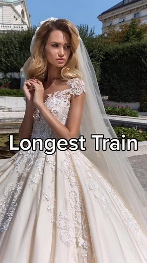 Darling Bridal Wedding Dress with Longest Train