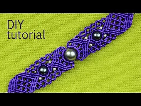 Big Eye Macrame Bracelet Tutorial