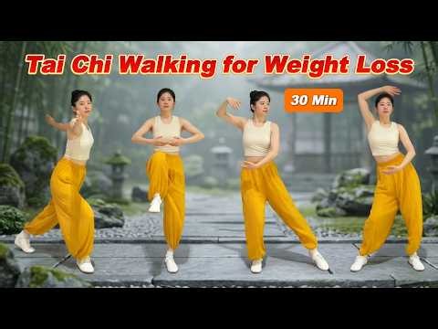 30 Minute Tai Chi Walking Workout for Weight Loss, Boost Energy & Improve Full Body Mobility
