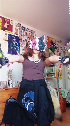 POOW💥✨ NEW MASK🎉 #therian #me #furry #newmask #new #mask #cat #bird #cute #fun #quadrobics