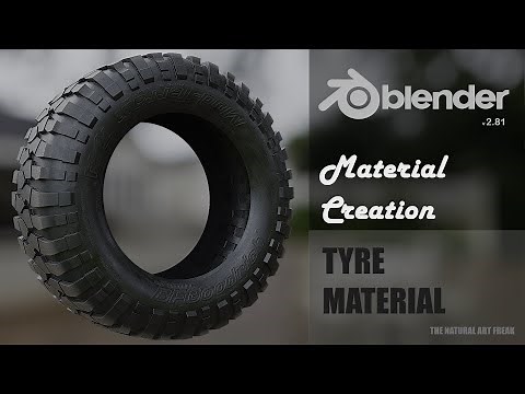 Blender 2.81 Material Creation - Tyre Material