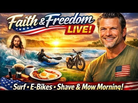 Live 🇺🇸 | Jesus, Pete Hegseth, Beach Life, Surf Kayaks, E-Bikes, Shave & Mow Mor