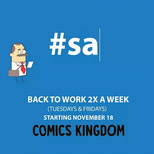 This month the #sales team is back to work 2x a week on Comics Kingdom | Sales Cartoon