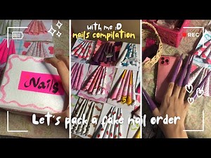 NAILS COMPILATION💗 paper nails design + tutorial
