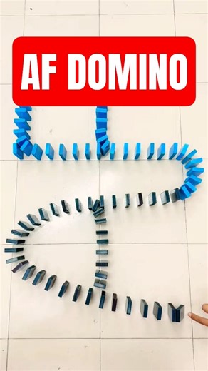 AF satisfying domino fall down slowmotion #domino