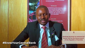 1K views · 12 reactions | What banking services does the Bank of Namibia provide? Sam Shivute, Director of Banking Services explains the functions of the department which include providing banking services to government & commercial banks, the issuance of currency as well as other important functions carried out by the Department. #knowyourcentralbank #bankingservices | Bank of Namibia | Facebook