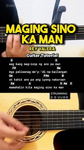 Maging Sino Ka Man - Rey Valera | Guitar Chords with Lyrics 🎵🎸 #guitartutorial #chords #lyrics | dernalvamusic