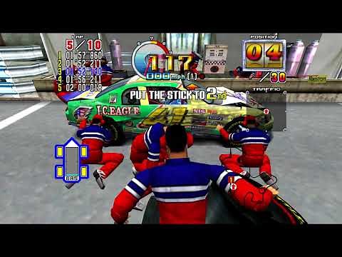 Daytona USA 2 - GRAND PRIX Expert, Easy Car (4k 60 fps)