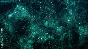 Big data visualization. Abstract dynamic particles. Data networks. Concept of digital communication. 4k animation. 3d rendering. Stock Video