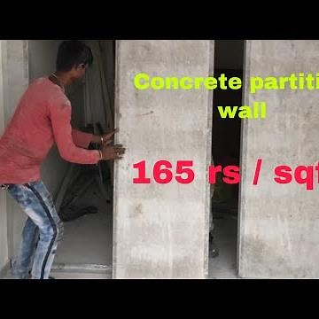 Concrete wall panel installation method | Partition wall | Dry wall