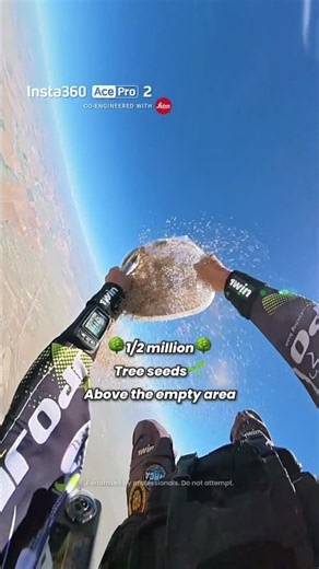 What if a skydive could grow a forest? 🌵 | Insta360 Ace Pro 2