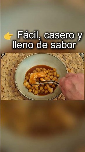 👉 Garbanzos con langostinos 🍲🦐