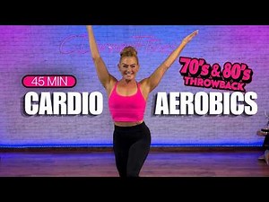 45 Min - Retro Cardio Aerobics Workout - 70s & 80s Party Workout