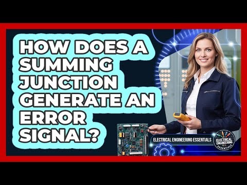 How Does A Summing Junction Generate An Error Signal?
